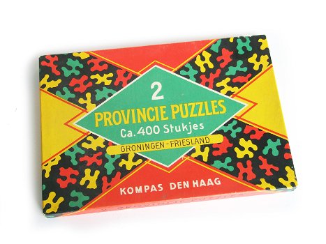 Oude provincie puzzel van Friesland en Groningen - 0