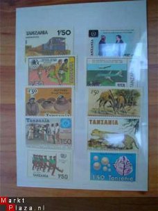 10 zegels Tanzania (postfris)