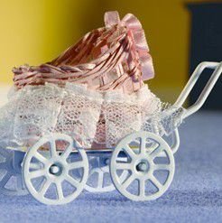 nostalgische poppenwagen met kant en losse bak poppenhuis 1 - nr. 1