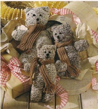 patroon 1 drie teddybeertjes - 1