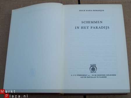 SCHIMMEN IN HET PARADIJS. Erich M. Remarque. - 1