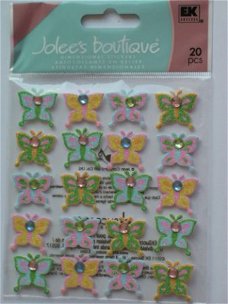 jolee's boutique repeats multi color butterflies