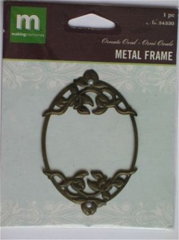 making memories metal frame ornate oval - 1