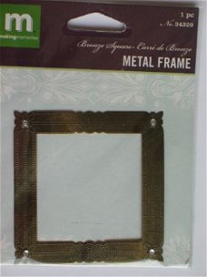 making memories metal frame bronze square