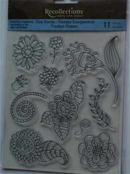 recollections clear stamp freedom flower - 1