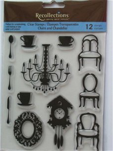 recollections clear stamp chairs & chandeliers