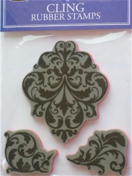 stampabilities cling rubber stamps flourishes - 1