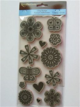 recollections rubber stamp flower - 1
