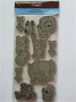 recollections rubber stamp zoo - 1