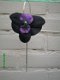 aparta bloemoorbel zwart met paars - 1 - Thumbnail