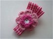 ** Gehaakte bloemenbroche (roze) - 0 - Thumbnail