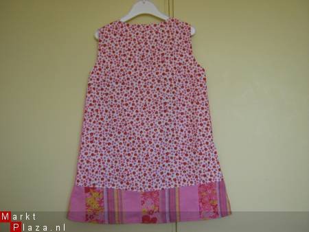 ** Nieuw roze patchwork Bizzkids jurkje - maat 98 - 3