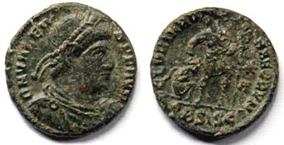 Romeinse munt Valens Sear 4117 - 1