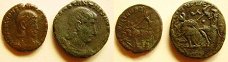 Twee romeinse munten Constantius Gallus (351-354)