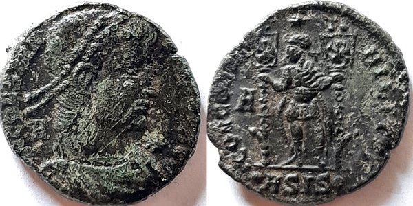 Bronzen munt Constantius II Augustus, Sear 4001 - 0