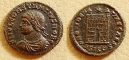 Schitterende schaarse munt Constantius II, Sear 3984 - 1