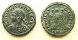 Schaarse munt Constantius II Caesar, variant Sear 3984 - 1 - Thumbnail