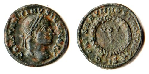Romeinse munt van Constantinus II (337-340), Sear 3943 - 1