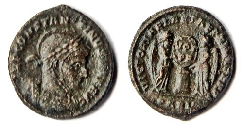 Bronzen munt van Constantijn de Grote, Sear 3883 - 1