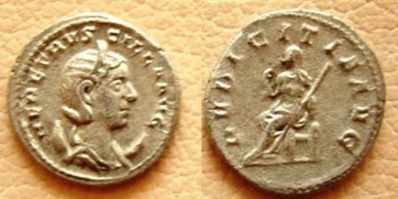 Zilveren antoninianus Herrennia Etruscila, Sear 2730 - 1