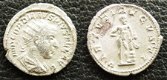 Gordianus III zilveren romeinse munt met Hercules - 1 - Thumbnail