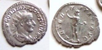 Schitterende zilveren munt Keizer Gordianus III (7) - 1