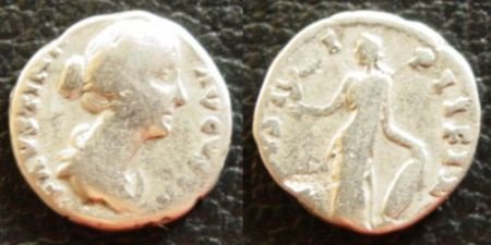 Romeinse denarius keizerin Faustina - 1