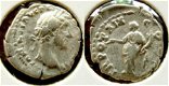 Zilveren denarius romeinse keizer Antoninus Pius - 1 - Thumbnail