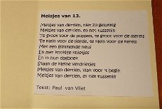 Verjaardagskaart nr 53: Meisjes van 13