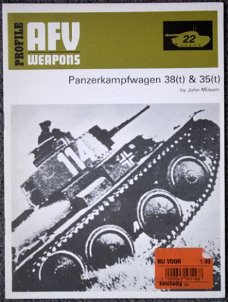 Boekje Profile AFV Weapons Panzerkampfwagen 38(t) en 35(t) (*VERKOCHT*)