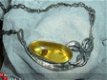 Barnsteen collier uit zilver - 1 - Thumbnail
