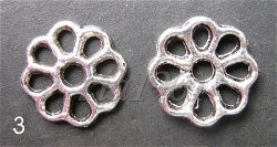 tibetaans zilveren spacers 03 - 8,5 mm:10 voor 0,75