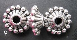 tibetaans zilveren spacers 09 - 11 mm