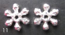 tibetaans zilveren spacers 11 - 7,5 mm:10 voor 0,75