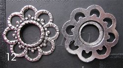 tibetaans zilveren spacers 12 : 25,6 x 8,3 mm