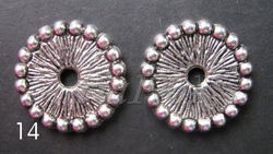 tibetaans zilveren spacers 14 - 12 mm