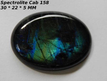 Cab #158 Cabochon Spectroliet - 1