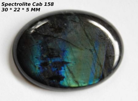 Cab #158 Cabochon Spectroliet - 1