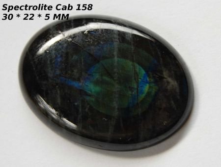 Cab #158 Cabochon Spectroliet - 1