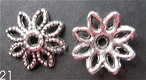 tibetaans zilver:bead caps 21-10 mm: 10 voor 0,75 - 1 - Thumbnail