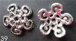tibetaans zilver:bead caps 39 - 12 mm - 1 - Thumbnail