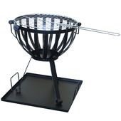 Vuurkorf met grillrooster €24,99