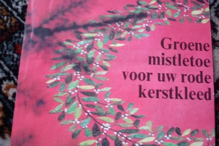 Borduurpatroon met mistletoe motief. - 1