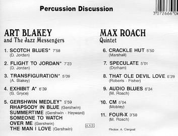Art BLAKEY quintet and Max ROACH quint Percussion Discussion - 1