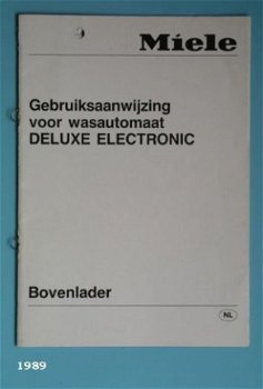 [1989] Handleiding wasautomaat DELUXE ELECTRONIC, Miele - 1