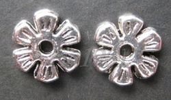 tibetaans zilveren spacers 07 - 8 mm:10 voor 0,75