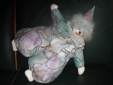 Aparte  clown jaren uit 70/80 voor kinderkamer 60 cm