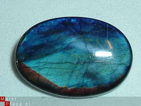 Cabochon Spectroliet 32*22mm*5 hoog - 1