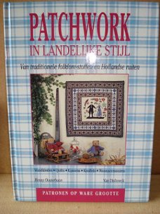 Patchwork in landelijke stijl (van traditionele folklore-sto