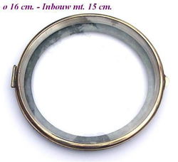 === Klokstel deur = bol glas = oud === 10253